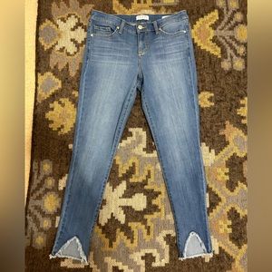 Sofia Jeans by Sofia Vergara Women’s Skinny Shark Bite Hem Jeans in 70s Blue